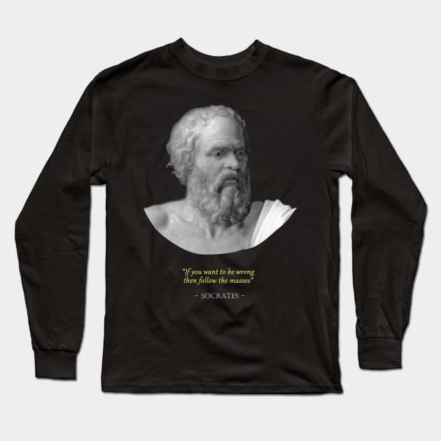 Socrates Long Sleeve T-Shirt by Nerd_art